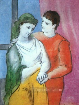 パブロ・ピカソ Painting - 恋人たち 1923年 パブロ・ピカソ